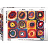 PUZZLE Estudio de color de cuadrados 1000 PIEZAS (Wassily Kandinsky)