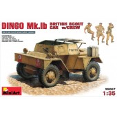 DINGO Mk.Ib BRITISH SCOUT CAR con tripulacion E1/35